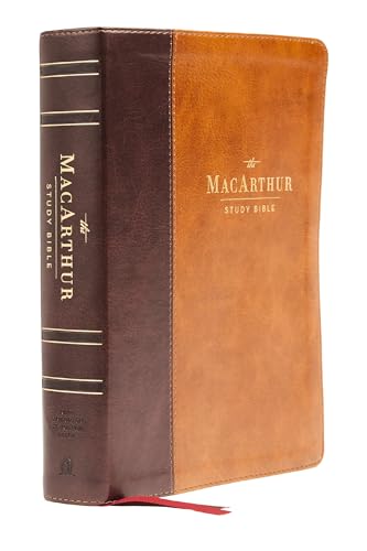 Nasb, MacArthur Study Bible, 2nd Edition, Leathersoft, Brown, Comfort Print: Unleashing God's Truth One Verse at a Time by John F MacArthur, Imitation Leather book cover