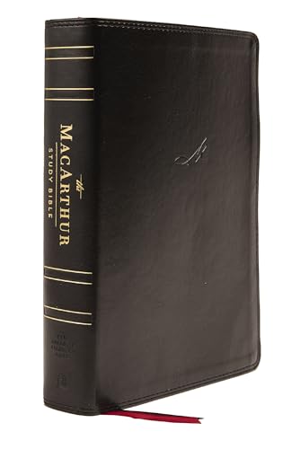 Nasb, MacArthur Study Bible, 2nd Edition, Leathersoft, Black, Thumb Indexed, Comfort Print: Unleashing God's Truth One Verse at a Time by John F MacArthur, Imitation Leather book cover