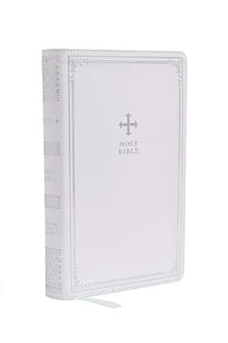 Nrsv, Catholic Bible, Gift Edition, Leathersoft, White, Comfort Print: Holy Bible by Catholic Bible Press, Imitation Leather book cover