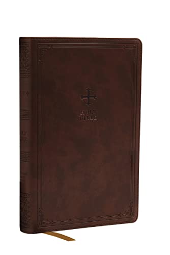 Nrsv, Catholic Bible, Gift Edition, Leathersoft, Brown, Comfort Print: Holy Bible by Catholic Bible Press, Imitation Leather book cover