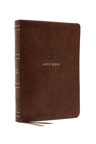 Nrsv, Catholic Bible, Standard Personal Size, Leathersoft, Brown, Comfort Print: Holy Bible by Catholic Bible Press, Imitation Leather book cover