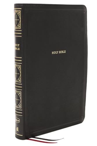 Nkjv, Thinline Bible, Giant Print, Leathersoft, Black, Red Letter Edition, Comfort Print: Holy Bible, New King James Version by Thomas Nelson, Imitation Leather book cover