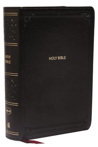 Nkjv, Reference Bible, Compact, Leathersoft, Black, Red Letter Edition, Comfort Print: Holy Bible, New King James Version by Thomas Nelson, Imitation Leather book cover