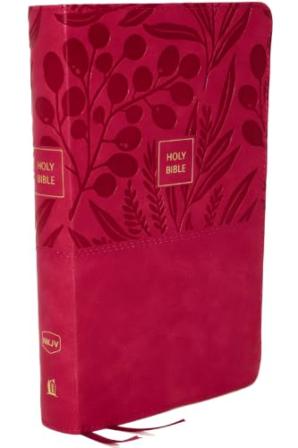 Nkjv, Reference Bible, Personal Size Large Print, Leathersoft, Pink, Red Letter Edition, Comfort Print: Holy Bible, New King James Version by Thomas Nelson, Imitation Leather book cover