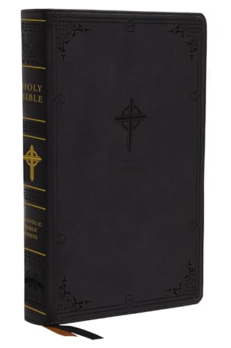 Nabre, New American Bible, Revised Edition, Catholic Bible, Large Print Edition, Leathersoft, Black, Comfort Print: Holy Bible by Catholic Bible Press, Imitation Leather book cover