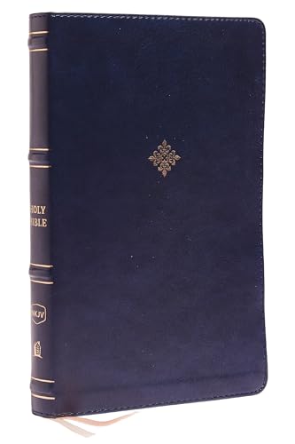 Nkjv, Thinline Bible, Leathersoft, Navy, Red Letter Edition, Comfort Print: Holy Bible, New King James Version by Thomas Nelson, Imitation Leather book cover