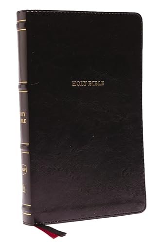 Nkjv, Thinline Bible, Leathersoft, Black, Red Letter Edition, Comfort Print: Holy Bible, New King James Version by Thomas Nelson, Imitation Leather book cover