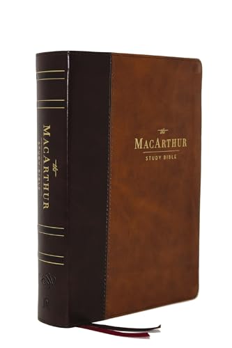 The Esv, MacArthur Study Bible, 2nd Edition, Leathersoft, Brown: Unleashing God's Truth One Verse at a Time by John F MacArthur, Imitation Leather book cover