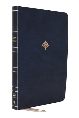 Nkjv, Reference Bible, Center-Column Giant Print, Leathersoft, Blue, Red Letter Edition, Comfort Print: Holy Bible, New King James Version by Thomas Nelson, Imitation Leather book cover