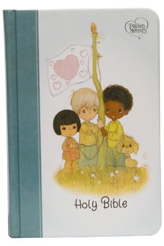 Nkjv, Precious Moments Small Hands Bible, Teal, Hardcover, Comfort Print: Holy Bible, New King James Version by Thomas Nelson, Hardcover book cover
