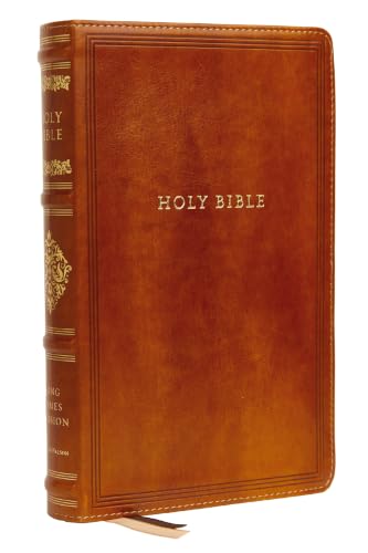 Kjv, Sovereign Collection Bible, Personal Size, Leathersoft, Brown, Red Letter Edition, Comfort Print: Holy Bible, King James Version by Thomas Nelson, Imitation Leather book cover