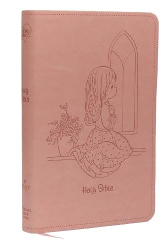 Nrsvce, Precious Moments Bible, Pink, Leathersoft, Comfort Print: Holy Bible by Catholic Bible Press, Imitation Leather book cover