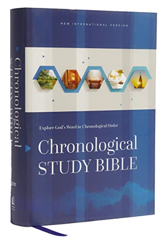 Niv, Chronological Study Bible, Hardcover, Comfort Print: Holy Bible, New International Version by Thomas Nelson, Hardcover book cover