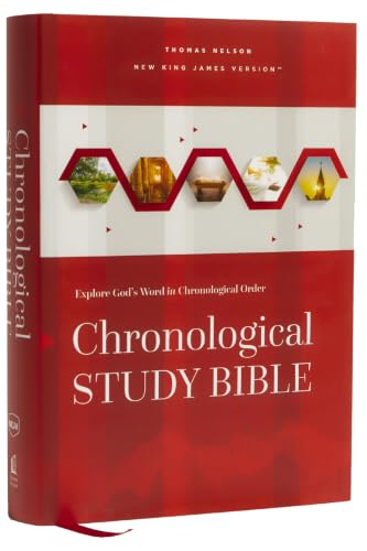 Nkjv, Chronological Study Bible, Hardcover, Comfort Print: Holy Bible, New King James Version by Thomas Nelson, Hardcover book cover