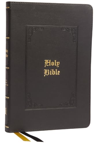 KJV Holy Bible: Large Print Thinline, Black Leathersoft, Red Letter, Comfort Print: King James Version by Thomas Nelson, Imitation Leather book cover