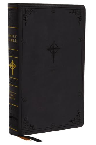 Nabre, New American Bible, Revised Edition, Catholic Bible, Large Print Edition, Leathersoft, Black, Thumb Indexed, Comfort Print: Holy Bible by Catholic Bible Press, Imitation Leather book cover