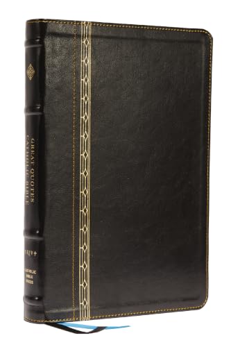 Nrsvce, Great Quotes Catholic Bible, Leathersoft, Black, Comfort Print: Holy Bible by Catholic Bible Press, Imitation Leather book cover