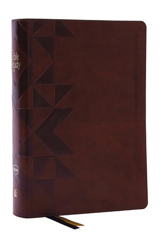 Nkjv, the Bible Study Bible, Leathersoft, Brown, Comfort Print: A Study Guide for Every Chapter of the Bible by Sam O'Neal, Imitation Leather book cover