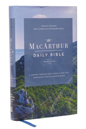 Nasb, MacArthur Daily Bible, 2nd Edition, Hardcover, 1995 Text, Comfort Print by John F MacArthur, Hardcover book cover