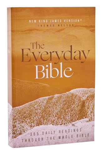 Nkjv, the Everyday Bible, Paperback, Red Letter, Comfort Print: 365 Daily Readings Through the Whole Bible by Thomas Nelson, Paperback book cover