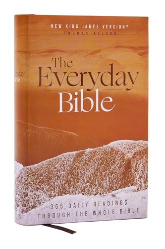 Nkjv, the Everyday Bible, Hardcover, Red Letter, Comfort Print: 365 Daily Readings Through the Whole Bible by Thomas Nelson, Hardcover book cover