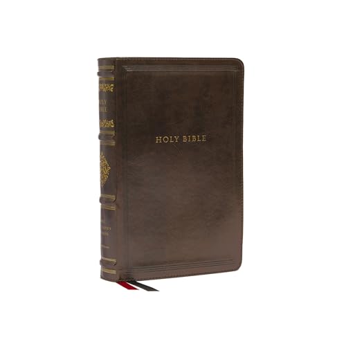 Nkjv, Personal Size Reference Bible, Sovereign Collection, Leathersoft, Brown, Red Letter, Comfort Print: Holy Bible, New King James Version by Thomas Nelson, Imitation Leather book cover