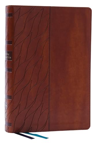 Encountering God Study Bible: Insights from Blackaby Ministries on Living Our Faith (Nkjv, Brown Leathersoft, Red Letter, Comfort Print) by Henry Blackaby, Imitation Leather book cover