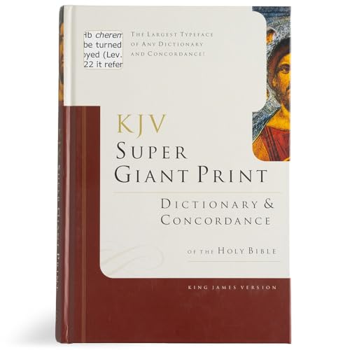 Super Giant Print Bible Dictionary and Concordance by George W Knight, Hardcover book cover