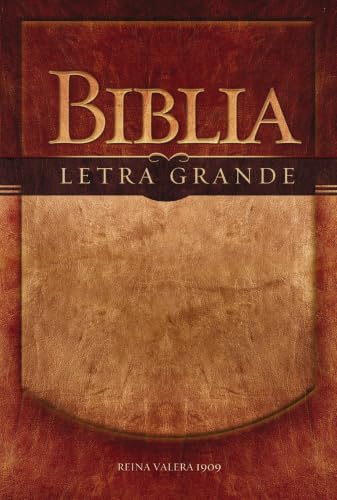 Biblia Letra Grande-RV 1909 by Rvr 1909- Reina Valera 1909, Paperback book cover