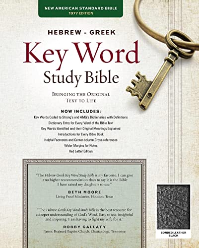 Hebrew-Greek Key Word Study Bible-NASB: Key Insights Into God's Word (Revised) by Spiros Zodhiates, Bonded Leather book cover