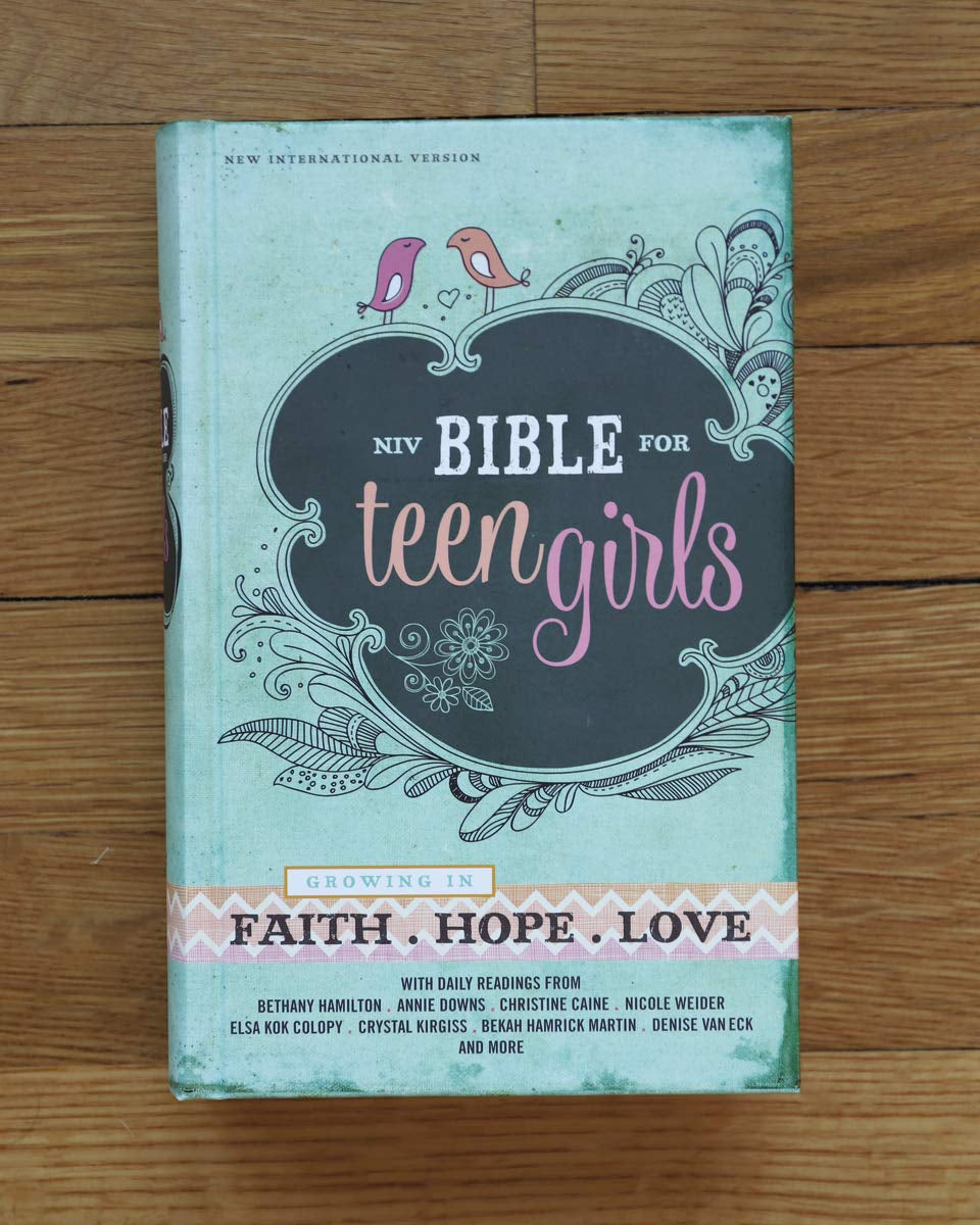 NIV, Bible for Teen Girls, Hardcover: Growing in Faith, Hope, and Love – the Perfect Christian Faith Gift for Your Teenage Girl, Age 13-18