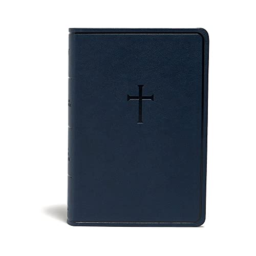 KJV Everyday Study Bible, Navy Cross Leathertouch by Holman Bible Publishers, Imitation Leather book cover