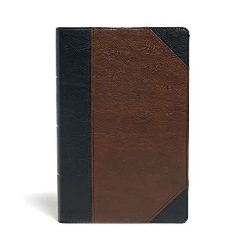 KJV Large Print Personal Size Reference Bible, Black/Brown Leathertouch by Holman Bible Publishers, Imitation Leather book cover