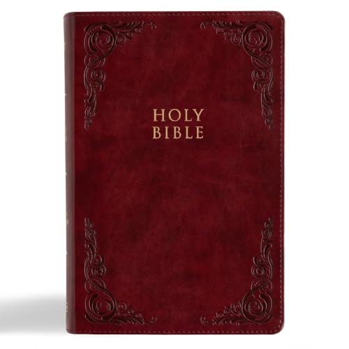 KJV Large Print Personal Size Reference Bible, Burgundy Leathertouch by Holman Bible Publishers, Imitation Leather book cover
