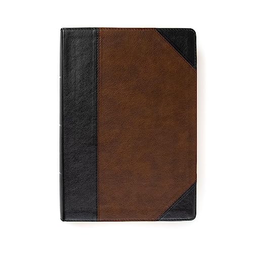 KJV Super Giant Print Reference Bible, Black/Brown Leathertouch by Holman Bible Publishers, Imitation Leather book cover