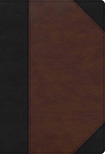 KJV Super Giant Print Reference Bible, Black/Brown Leathertouch, Indexed by Holman Bible Publishers, Imitation Leather book cover