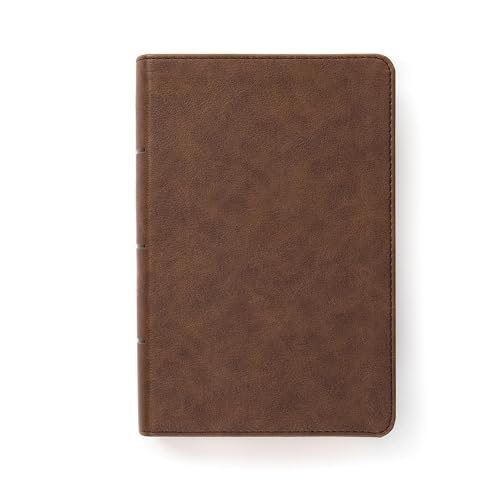 CSB Single-Column Compact Bible, Digital Study Edition, Brown Leathertouch (Digital Study) by Csb Bibles by Holman, Imitation Leather book cover