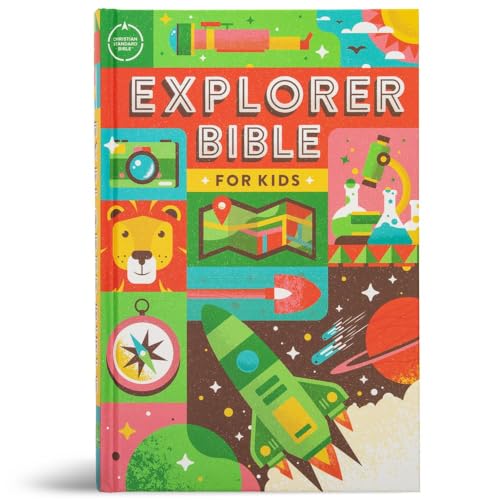 CSB Explorer Bible for Kids, Hardcover: Placing God's Word in the Middle of God's World by Csb Bibles by Holman, Hardcover book cover