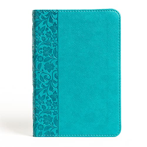 NASB Large Print Compact Reference Bible, Teal Leathertouch by Holman Bible Publishers, Imitation Leather book cover
