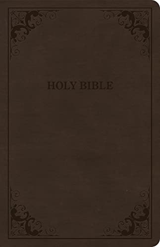 CSB Thinline Bible, Value Edition, Brown Leathertouch (Value) by Csb Bibles by Holman, Imitation Leather book cover