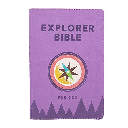 CSB Explorer Bible for Kids, Lavender Compass Leathertouch by Csb Bibles by Holman, Imitation Leather book cover