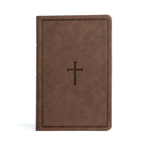 CSB Large Print Personal Size Reference Bible, Digital Study Edition, Easy-To-Read Optimal Type, Brown Leathertouch by Csb Bibles by Holman, Imitation Leather book cover