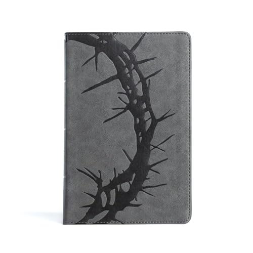 CSB Large Print Personal Size Reference Bible, Digital Study Edition, Easy-To-Read Optimal Type, Charcoal Leathertouch by Csb Bibles by Holman, Imitation Leather book cover