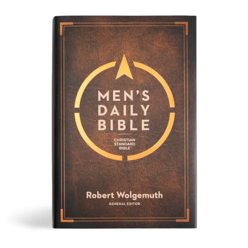 CSB Men's Daily Bible, Hardcover by Robert Wolgemuth, Hardcover book cover