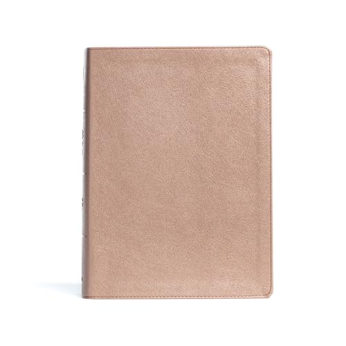 CSB Study Bible, Rose Gold Leathertouch, Indexed by Csb Bibles by Holman, Imitation Leather book cover