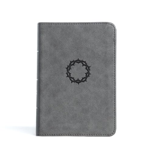 CSB Large Print Compact Reference Bible, Stone Leathertouch by Csb Bibles by Holman, Imitation Leather book cover