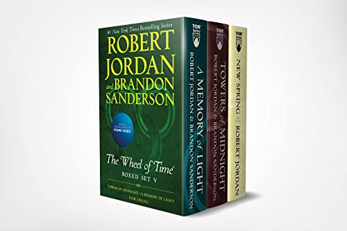 Wheel of Time Premium Boxed Set V: Book 13: Towers of Midnight, Book 14: A Memory of Light, Prequel: New Spring book cover