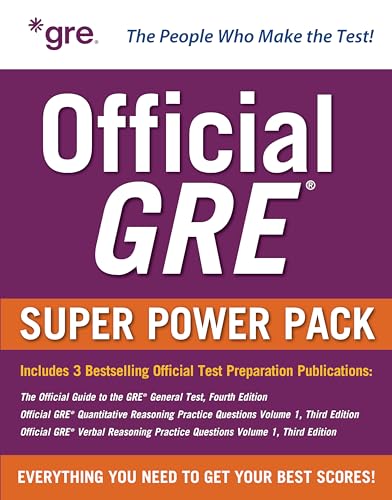 Official GRE Super Power Pack, Third Edition book cover