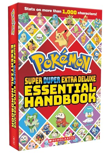 Super Duper Extra Deluxe Essential Handbook (Pokemon) by Scholastic, Paperback book cover