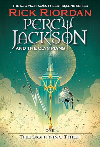 Percy Jackson and the Olympians, Book One: The Lightning Thief by Rick Riordan — Paperback book cover